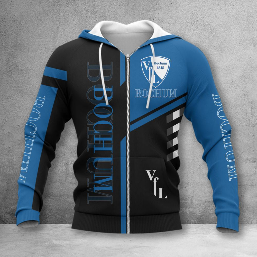 VfL Bochum Hoodie Zip Herren | VfL Kapuzenjacke mit Reißverschluss WINA3482