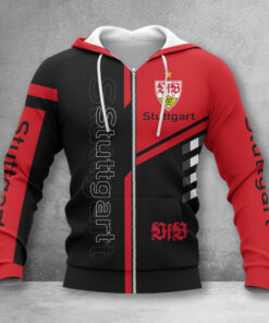 VfB Stuttgart Hoodie Zip Herren | VfB Kapuzenjacke mit Reißverschluss WINA3481