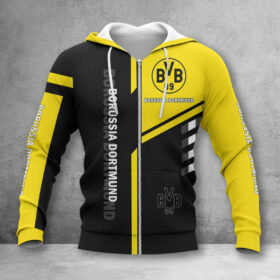 Borussia Dortmund II Hoodie Zip Herren | BVB II Kapuzenjacke mit Reißverschluss WINA3505
