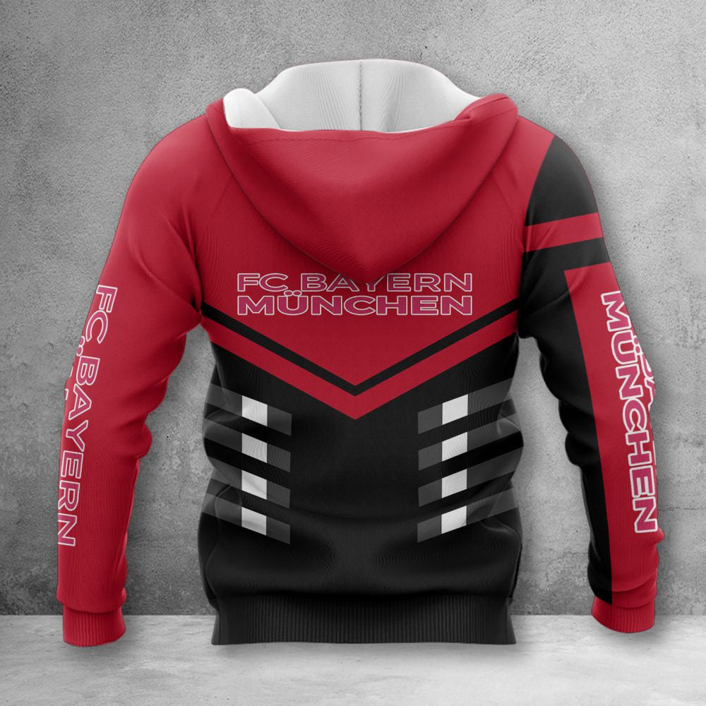 Bayern München Hoodie Herren | FCB Kapuzenpullover WINA3474 – Bild 2