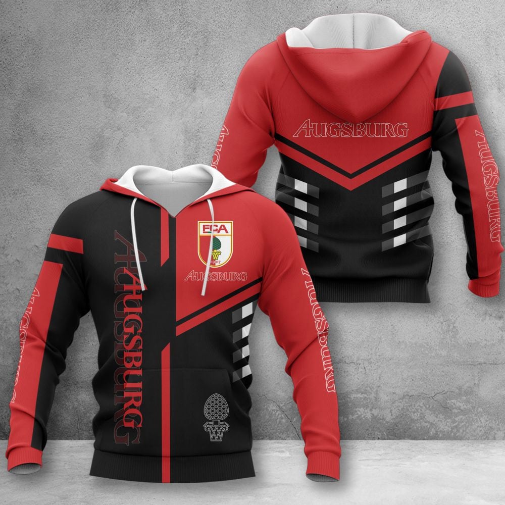 FC Augsburg Hoodie Herren | FCA Kapuzenpullover WINA3529
