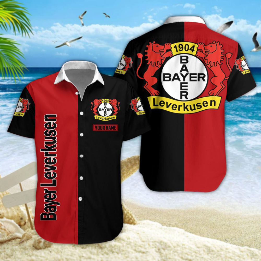Hawaiihemd Bayer 04 Leverkusen – Herren Sommerhemd V3