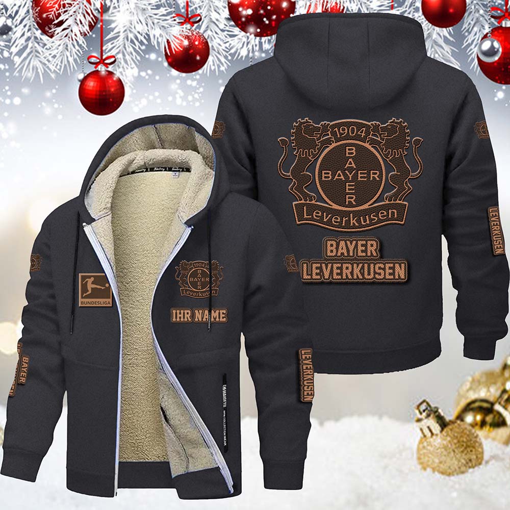 Bayer 04 Leverkusen Gefütterte Kapuzenjacke – Bild 6