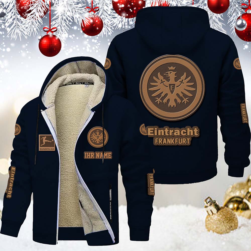 Eintracht Frankfurt Gefütterte Kapuzenjacke – Bild 3