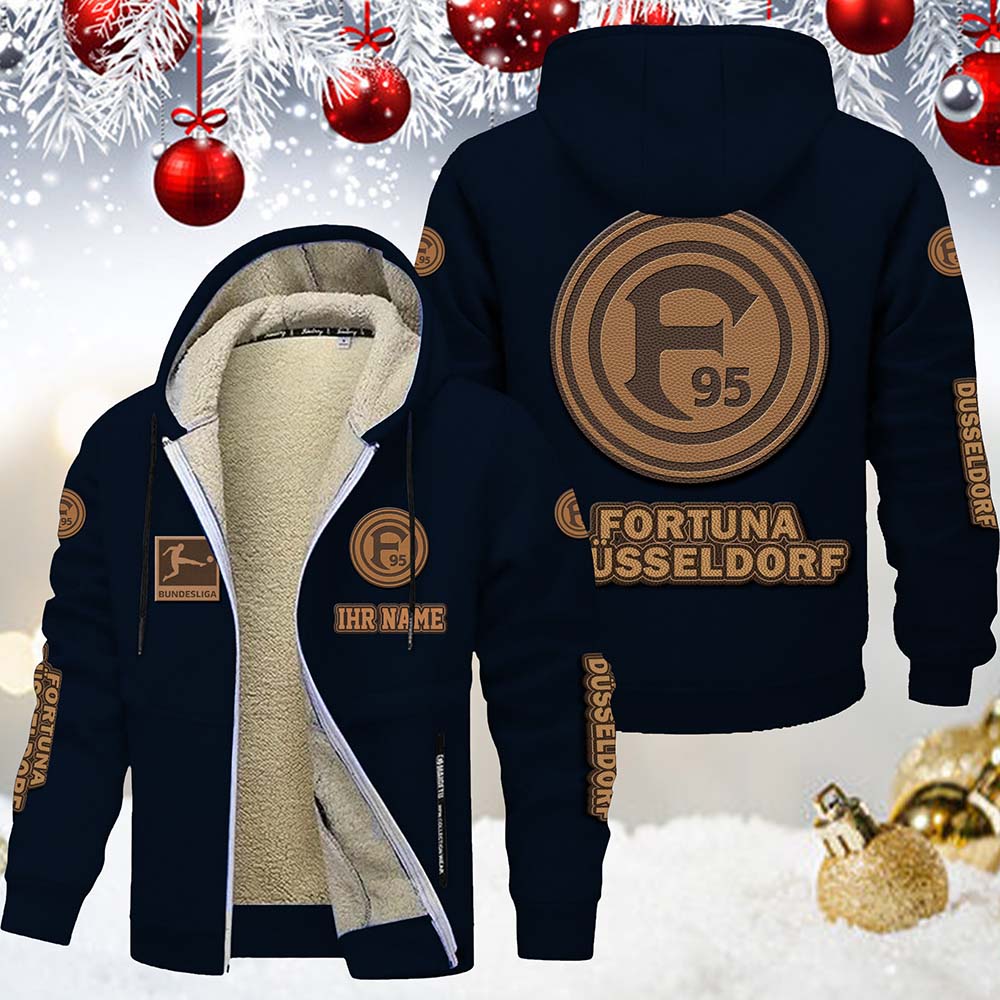 Fortuna Düsseldorf Gefütterte Kapuzenjacke – Bild 3