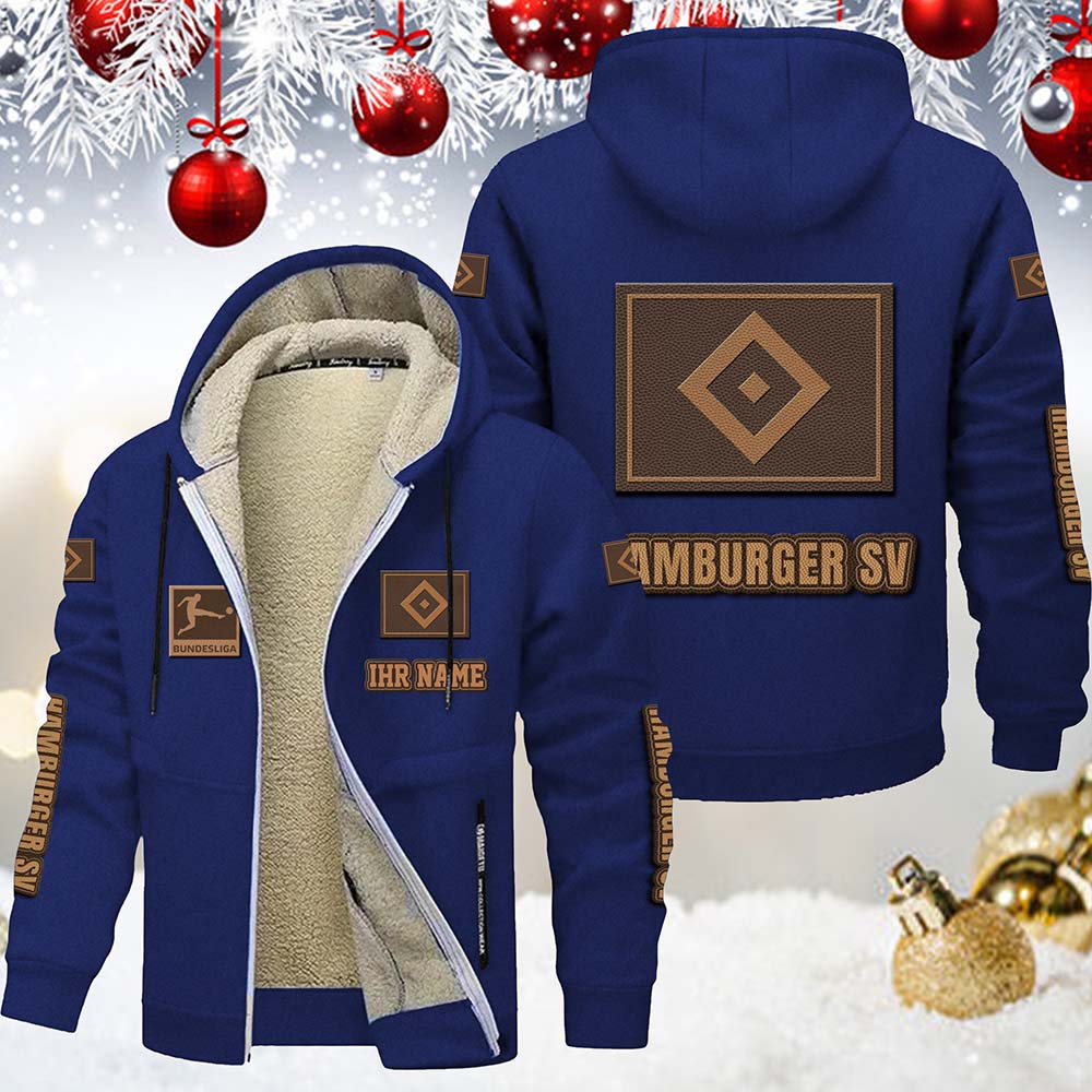 Hamburger SV HSV Gefütterte Kapuzenjacke – Bild 4
