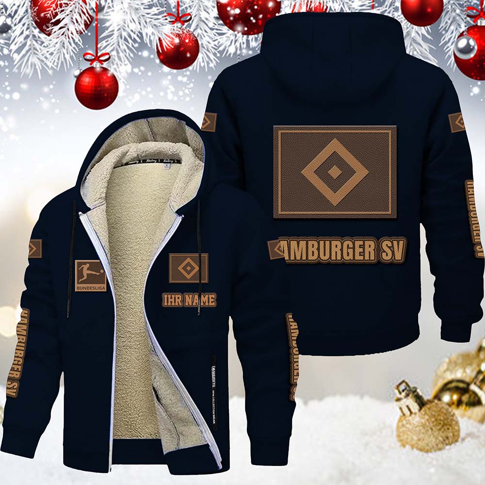 Hamburger SV HSV Gefütterte Kapuzenjacke – Bild 3