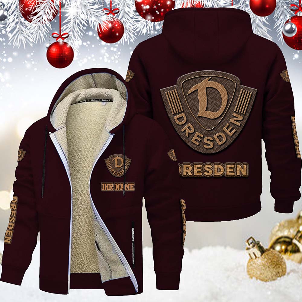 SG Dynamo Dresden Gefütterte Kapuzenjacke – Bild 8