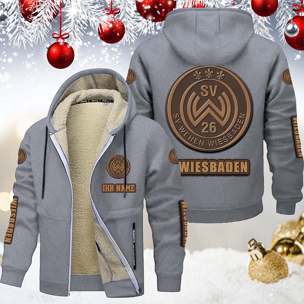 SV Wehen Wiesbaden Gefütterte Kapuzenjacke – Bild 5