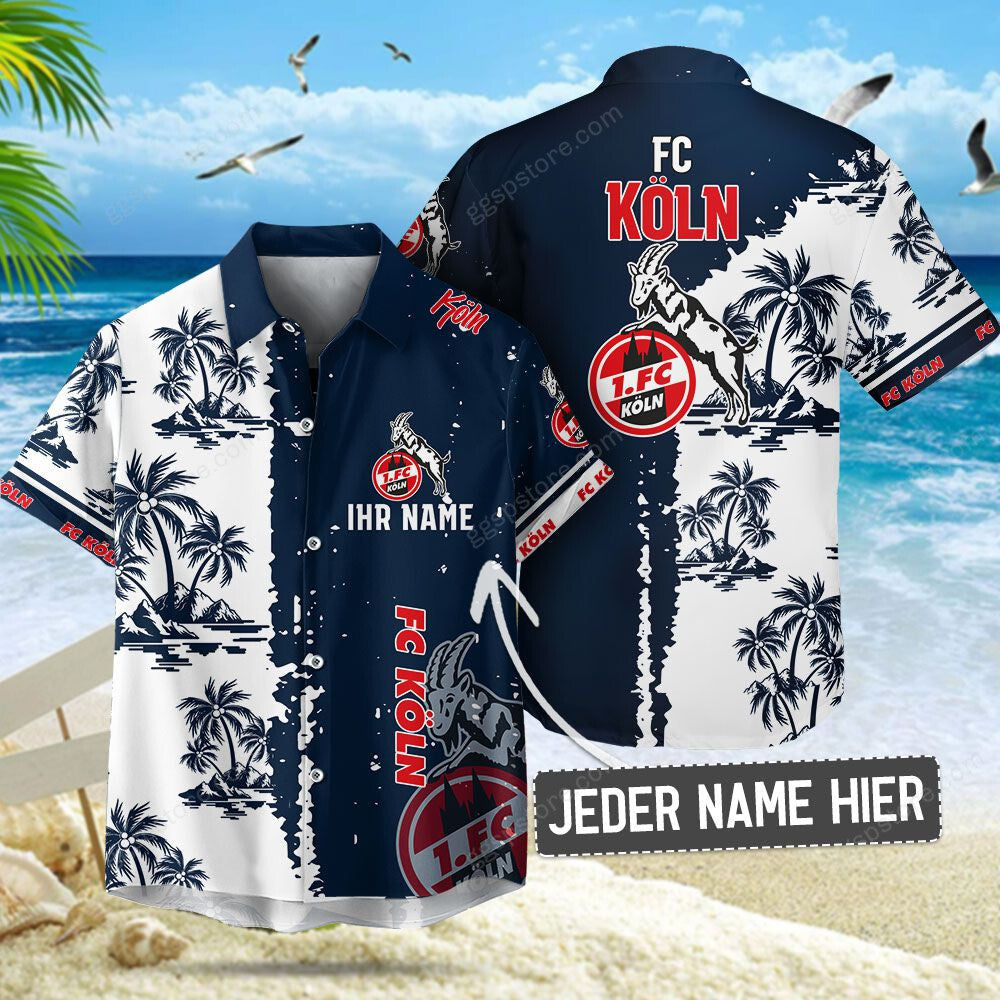 1. FC Köln 4 Sommerhemd Hawaiihemd