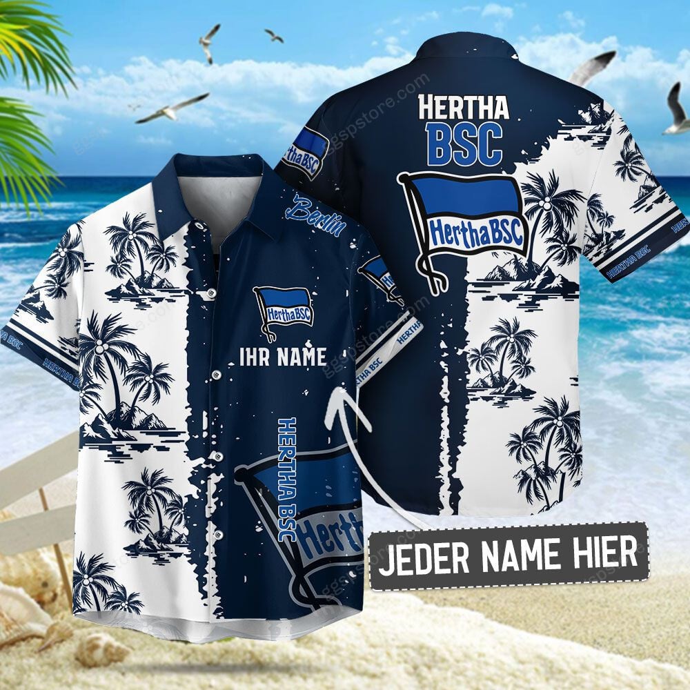 Hertha BSC Sommerhemd Hawaiihemd