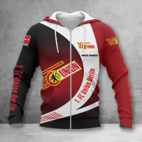 Union Berlin Hoodie Zip Herren | FCU Kapuzenjacke mit Reißverschluss WINA11464