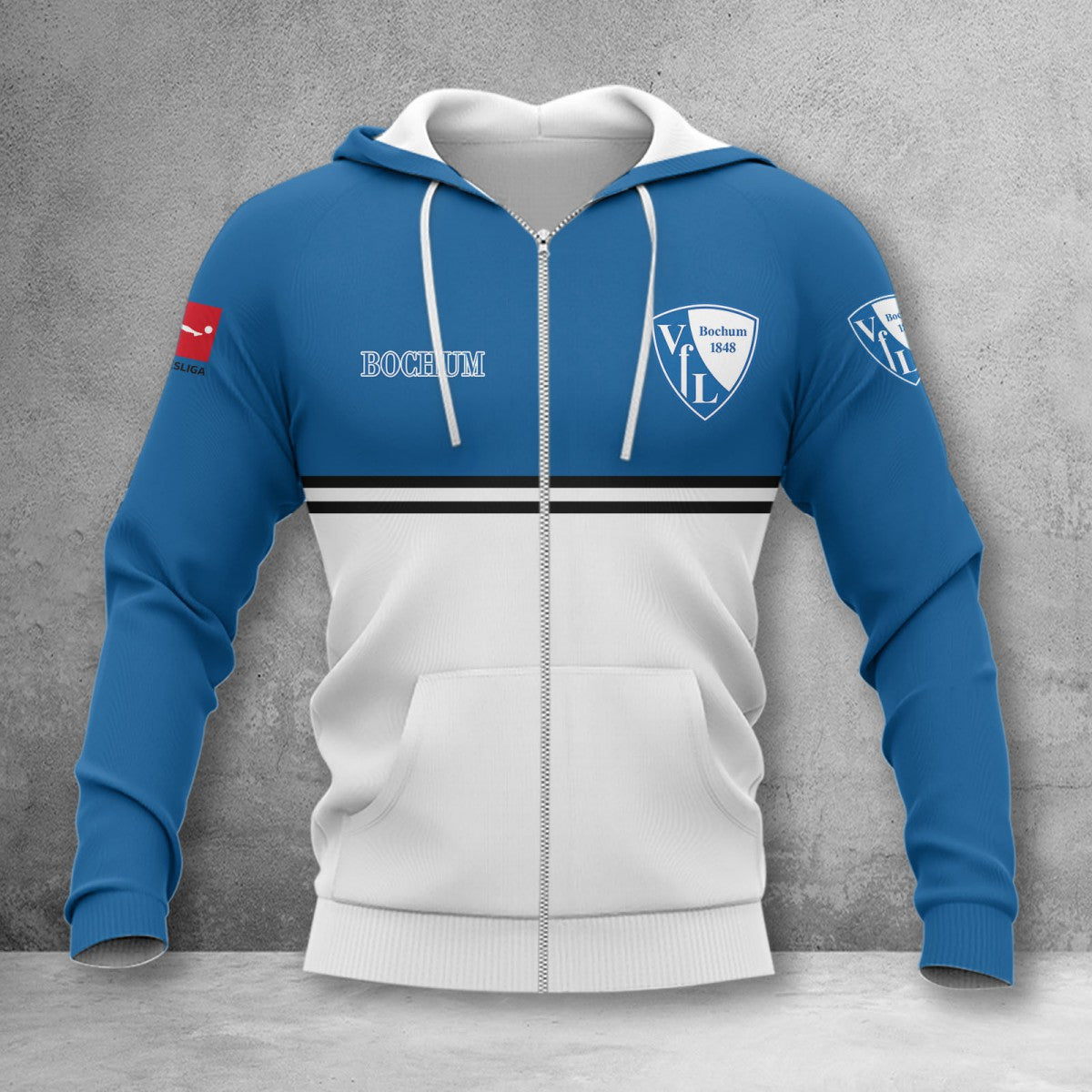 VfL Bochum Hoodie Zip Herren | VfL Kapuzenjacke mit Reißverschluss WINA11848
