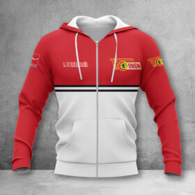 Union Berlin Hoodie Zip Herren | FCU Kapuzenjacke mit Reißverschluss WINA11846