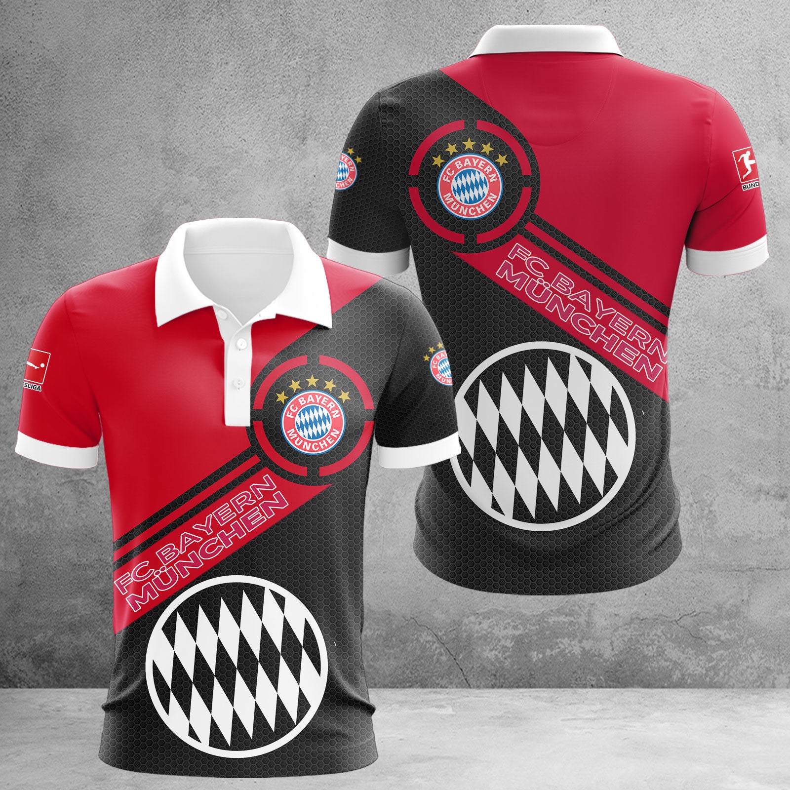 Bayern München Poloshirt | FCB Polohemd WINA2860