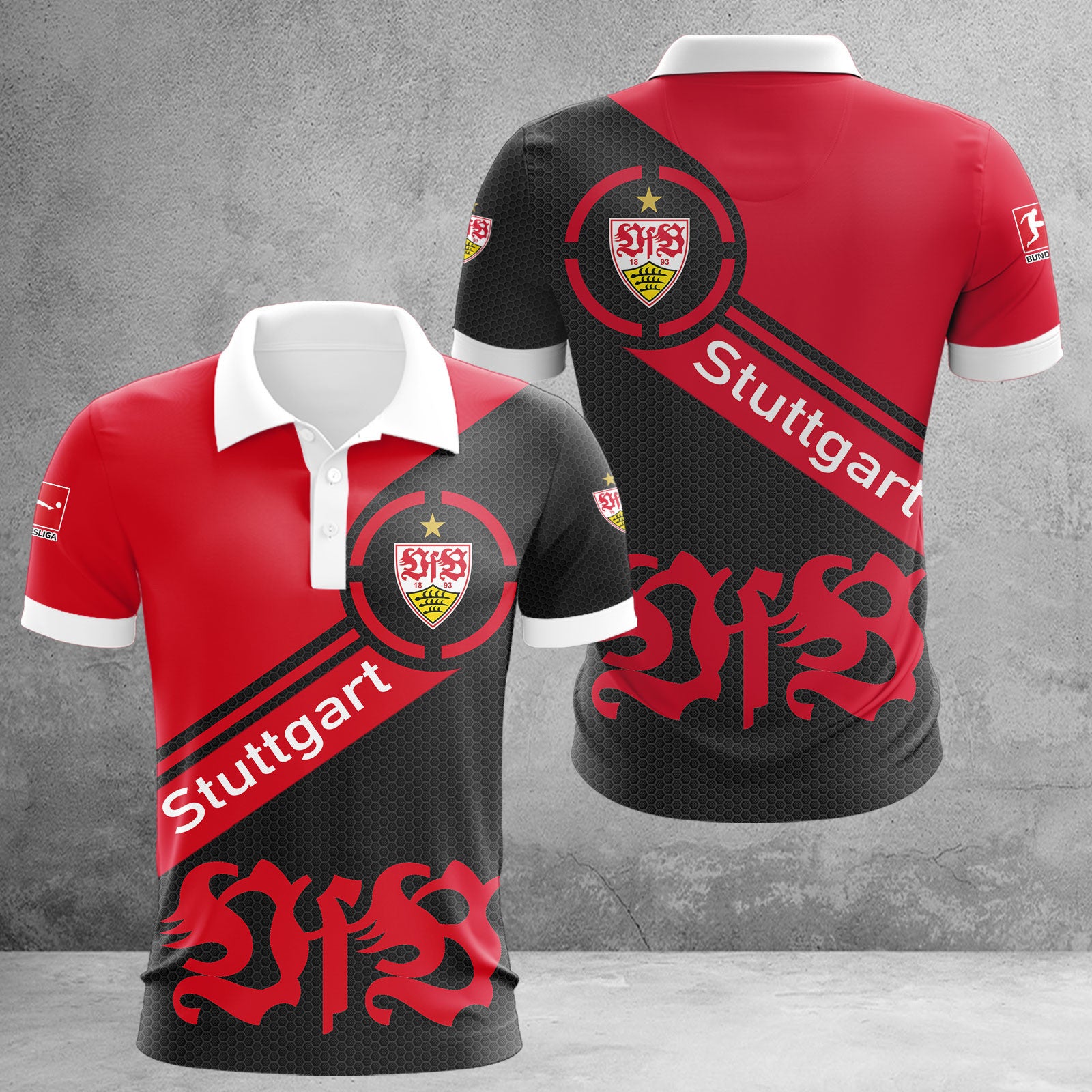 VfB Stuttgart Poloshirt | VfB Polohemd WINA2867