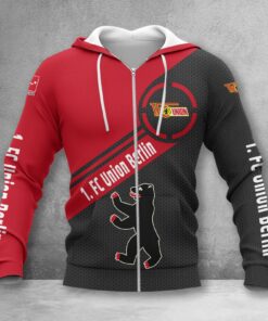 Union Berlin Hoodie Zip Herren | FCU Kapuzenjacke mit Reißverschluss WINA2866