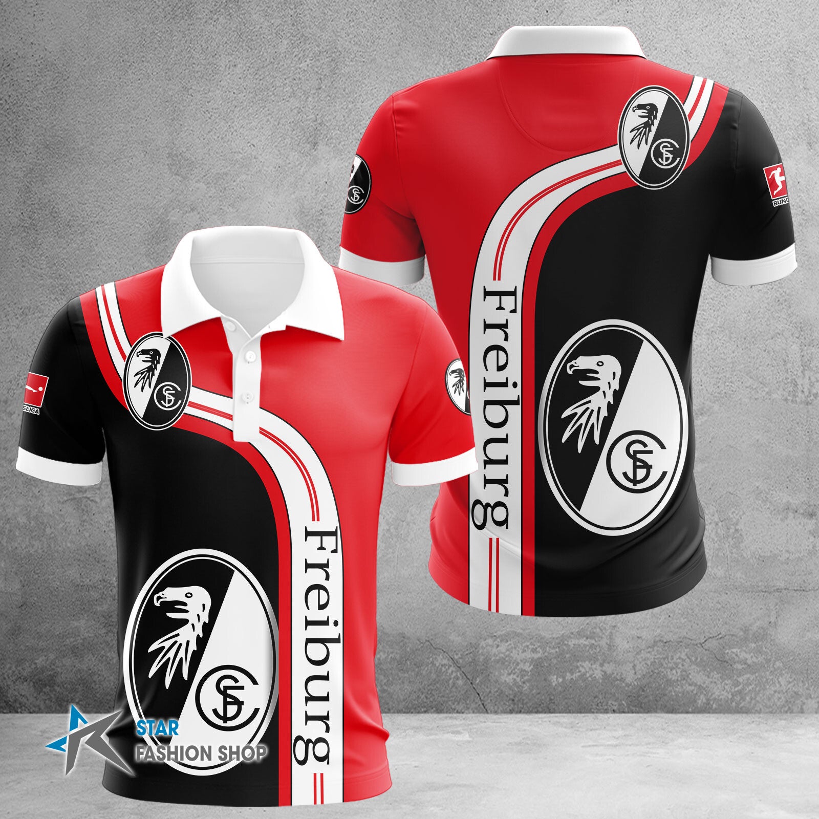 SC Freiburg Poloshirt | SCF Polohemd WINA2807