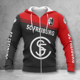 SC Freiburg II Hoodie Zip Herren | SCF II Kapuzenjacke mit Reißverschluss WINA2955