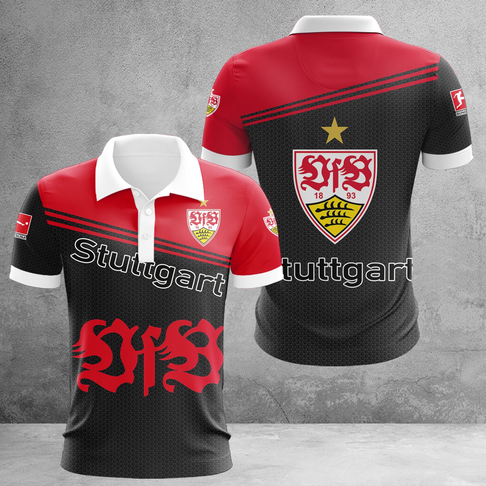 VfB Stuttgart Poloshirt | VfB Polohemd WINA2923