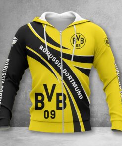 Borussia Dortmund II Hoodie Zip Herren | BVB II Kapuzenjacke mit Reißverschluss WINA2482