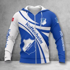 TSG Hoffenheim Hoodie Zip Herren | TSG Kapuzenjacke mit Reißverschluss WINA2456