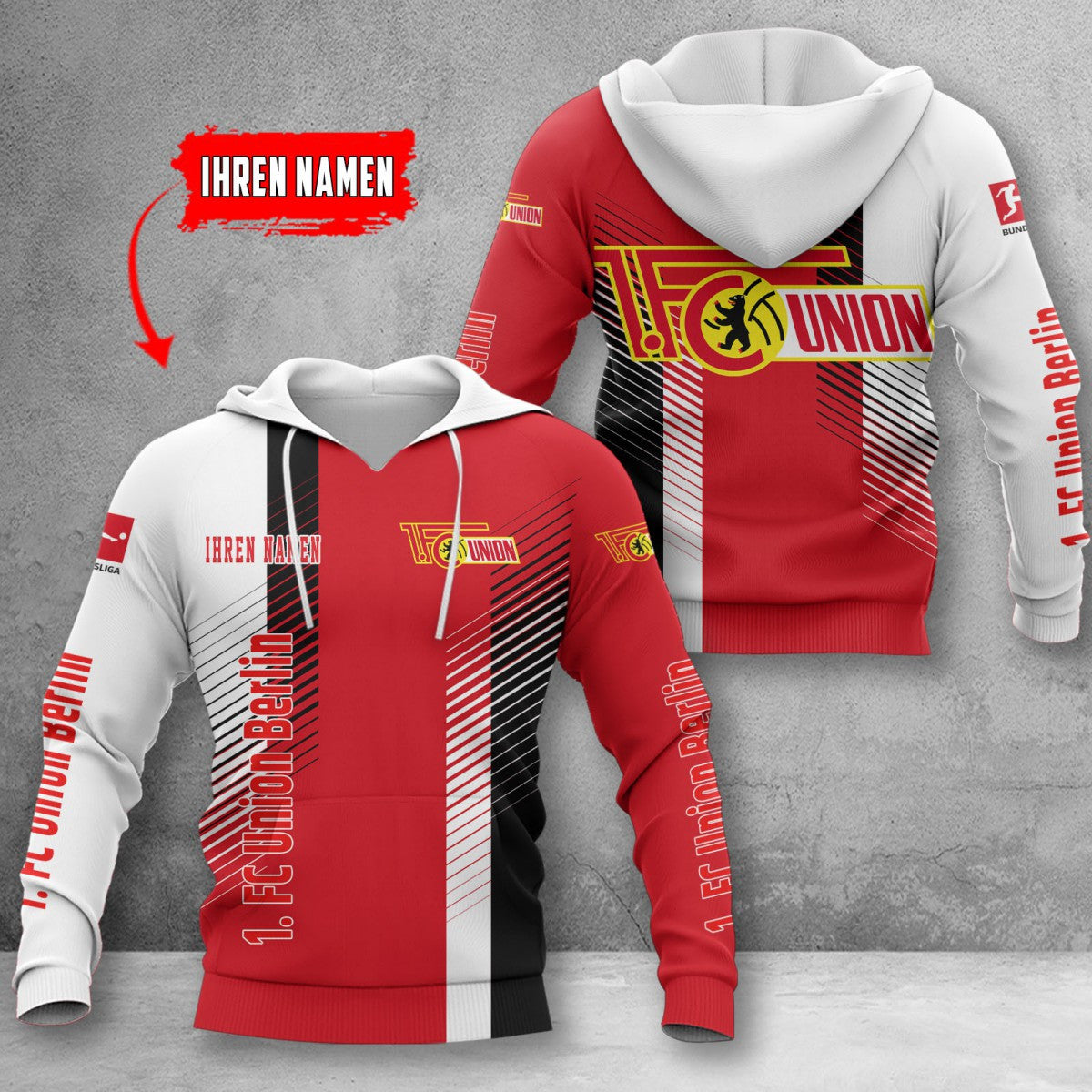 Union Berlin Hoodie Herren | FCU Kapuzenpullover WINA10731
