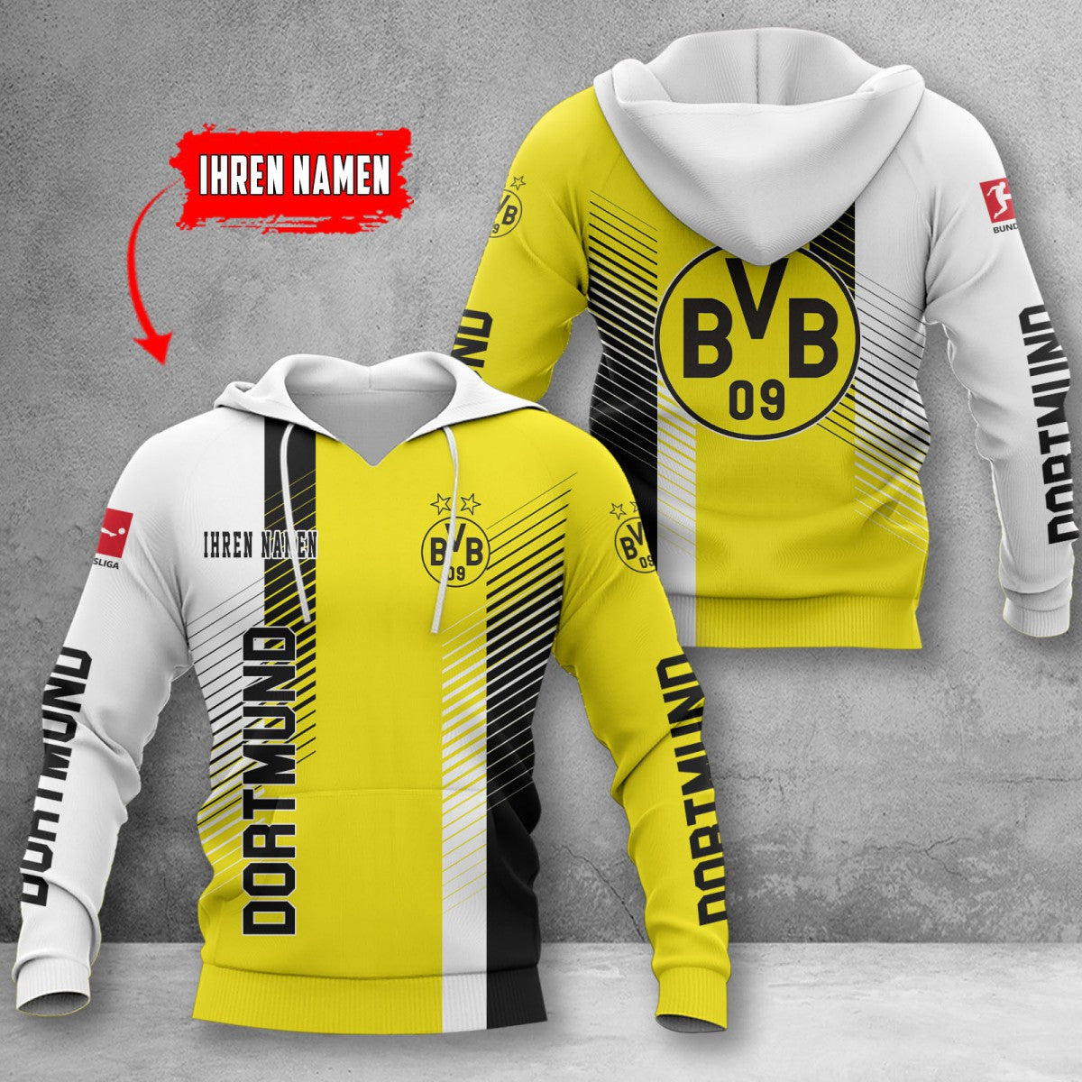 Borussia Dortmund Hoodie Herren | BVB Kapuzenpullover WINA10721