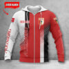 FC Augsburg Hoodie Zip Herren | FCA Kapuzenjacke mit Reißverschluss WINA10724