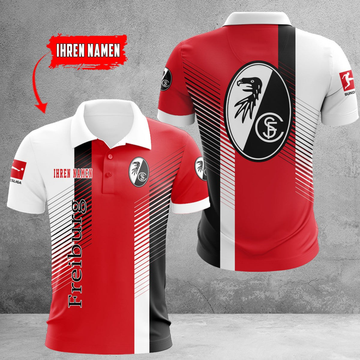 SC Freiburg Poloshirt | SCF Polohemd WINA10728
