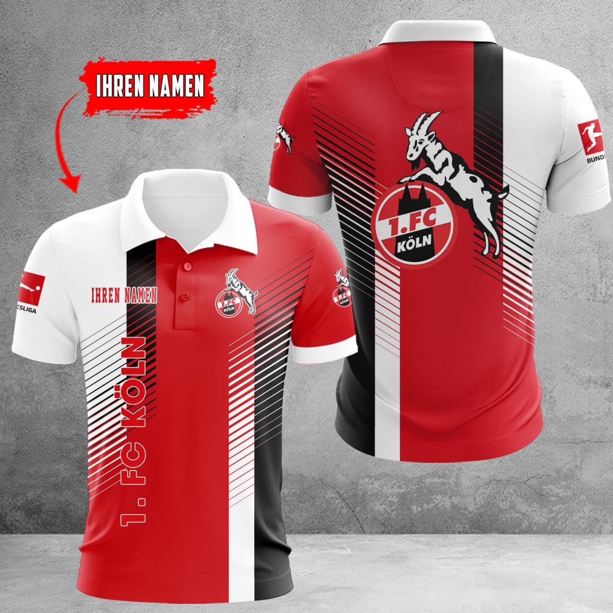1. FC Köln Poloshirt | Effzeh Polohemd WINA10718