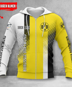 Borussia Dortmund II Hoodie Zip Herren | BVB II Kapuzenjacke mit Reißverschluss WINA10756