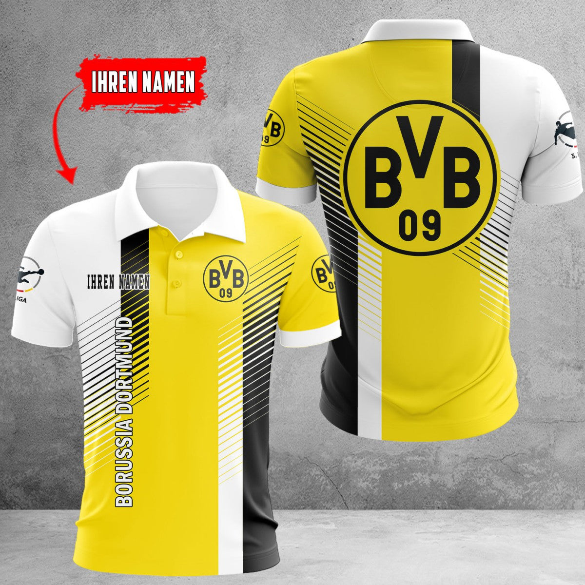 Borussia Dortmund II Poloshirt | BVB II Polohemd WINA10756
