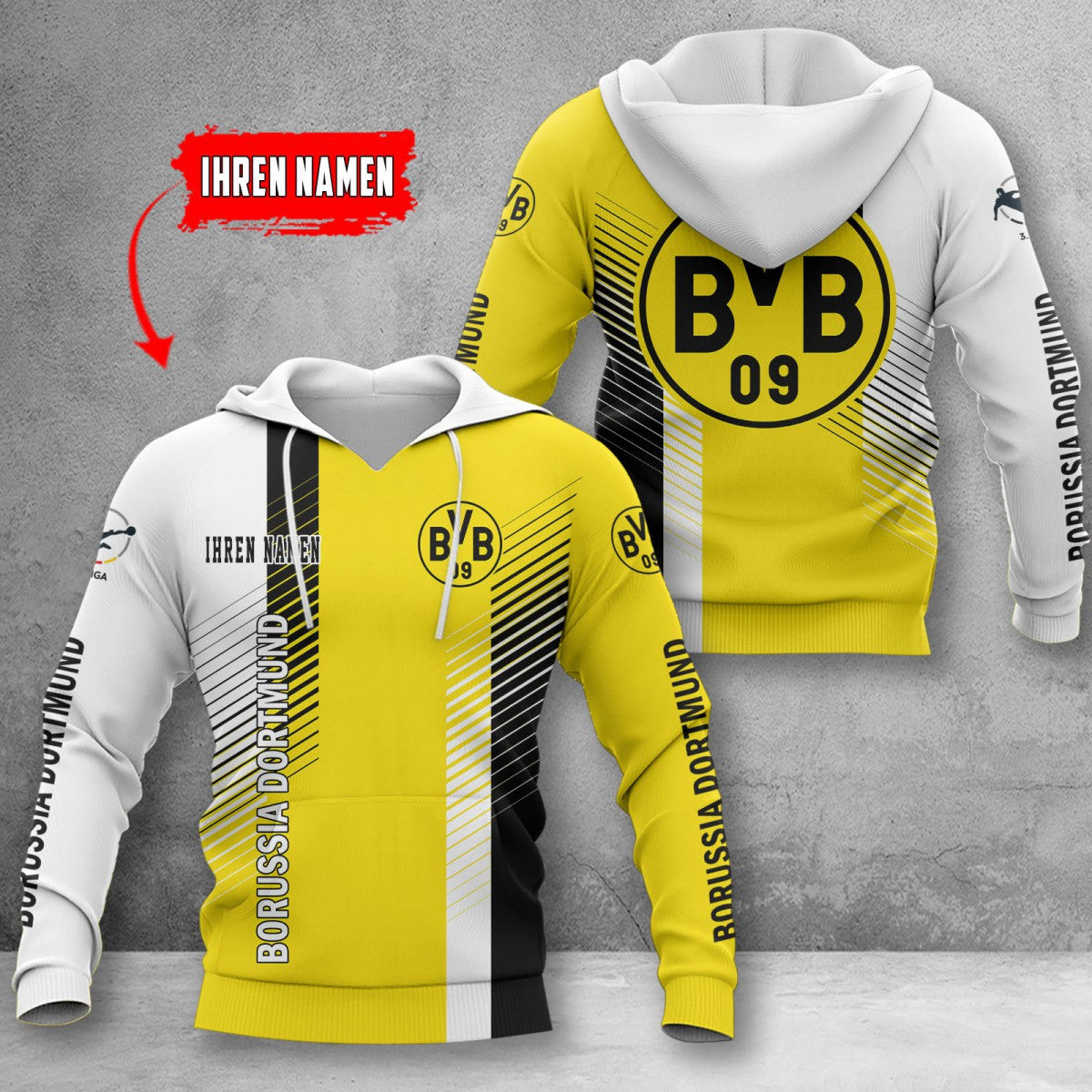 Borussia Dortmund II Hoodie Herren | BVB II Kapuzenpullover WINA10756