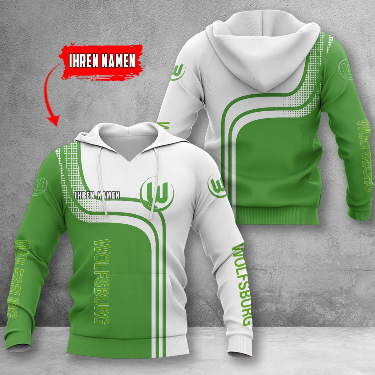 VfL Wolfsburg Hoodie Herren | WOB Kapuzenpullover WINA60134