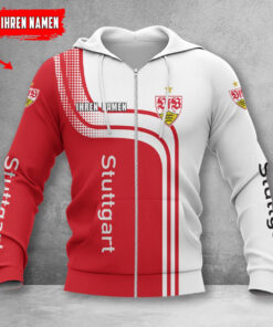 VfB Stuttgart Hoodie Zip Herren | VfB Kapuzenjacke mit Reißverschluss WINA60132