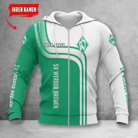 Werder Bremen Hoodie Zip Herren | SVW Kapuzenjacke mit Reißverschluss WINA60135