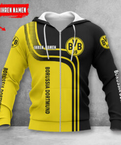 Borussia Dortmund II Hoodie Zip Herren | BVB II Kapuzenjacke mit Reißverschluss WINA60156