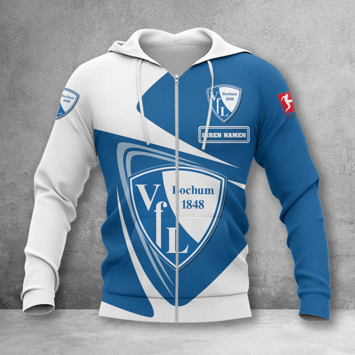 VfL Bochum Hoodie Zip Herren | VfL Kapuzenjacke mit Reißverschluss WINA17719