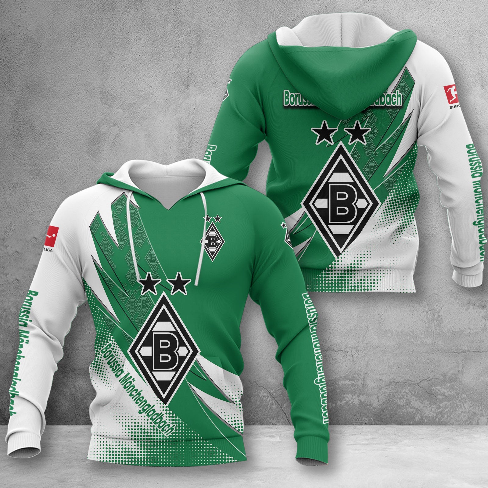Borussia Mönchengladbach Hoodie Herren | BMG Kapuzenpullover WINA23158