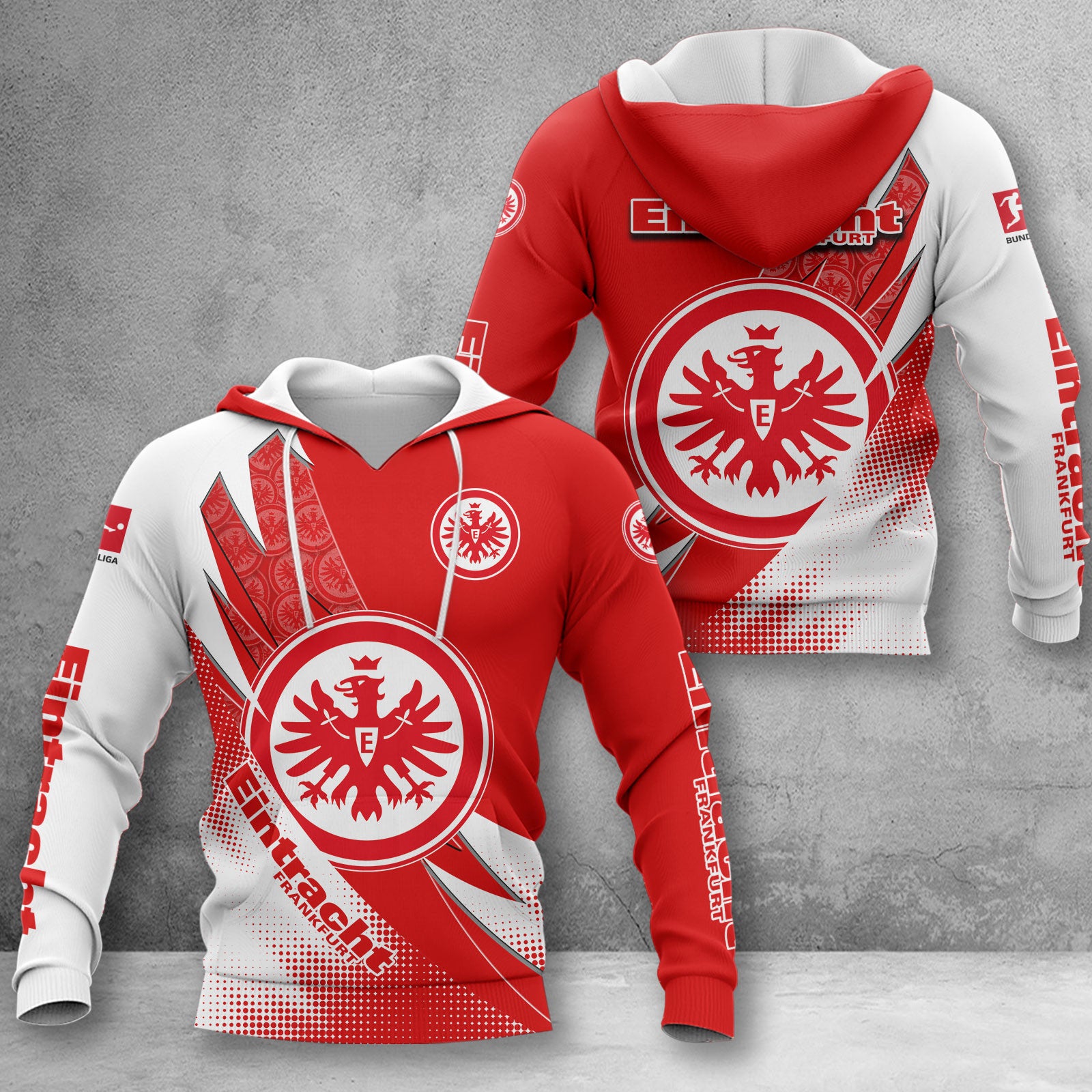 Eintracht Frankfurt Hoodie Herren | SGE Kapuzenpullover WINA23160