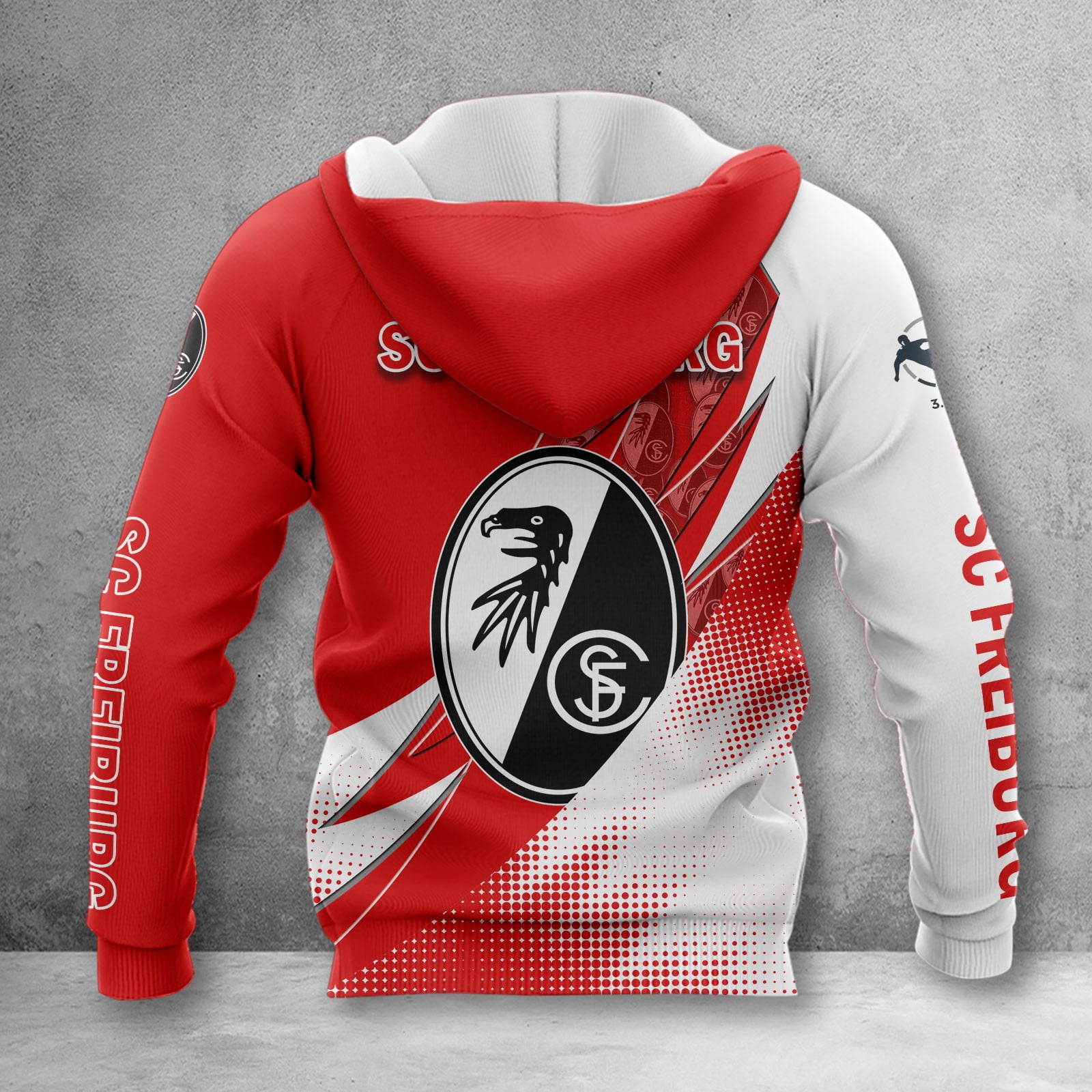 SC Freiburg II Hoodie Zip Herren | SCF II Kapuzenjacke mit Reißverschluss WINA23201 – Bild 2