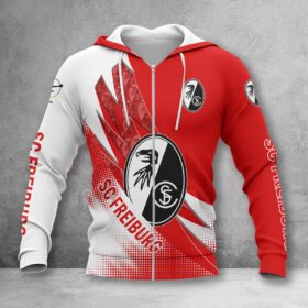 SC Freiburg II Hoodie Zip Herren | SCF II Kapuzenjacke mit Reißverschluss WINA23201