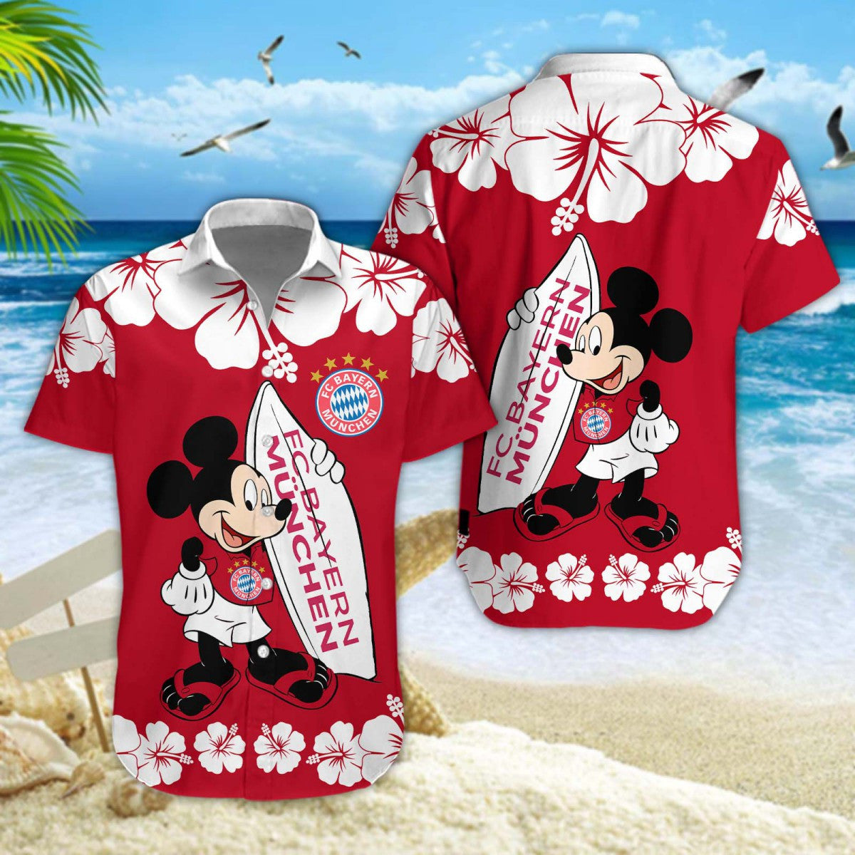 Hawaiihemd Bayern München – Herren Sommerhemd Edition A