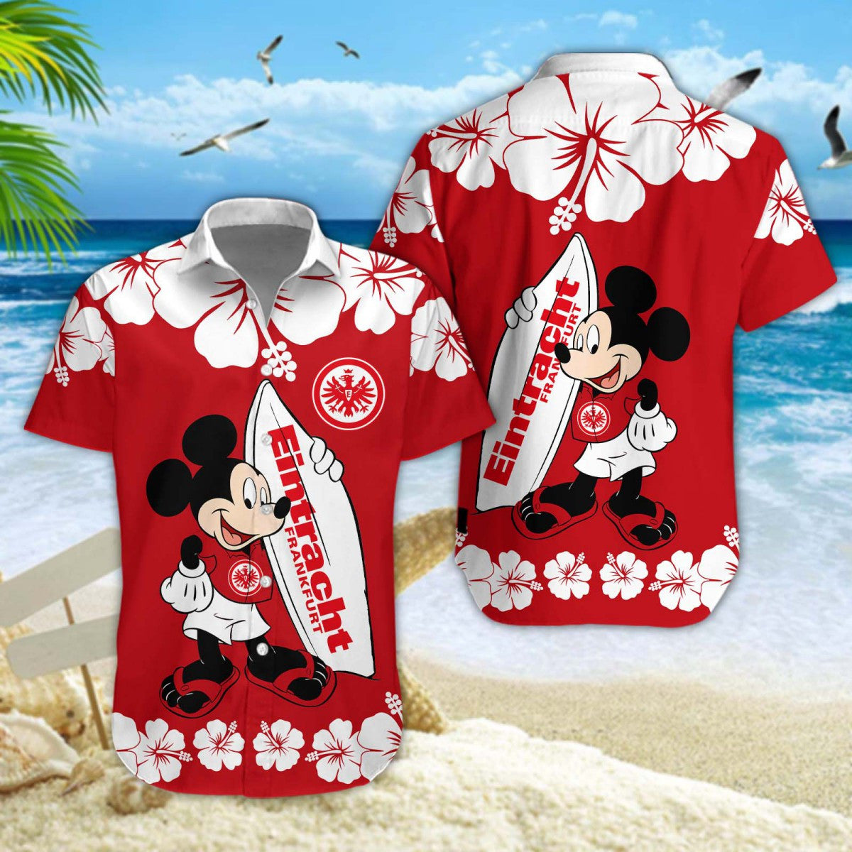 Hawaiihemd Eintracht Frankfurt – Herren Sommerhemd Edition A
