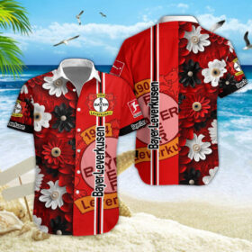 Hawaiihemd Bayer 04 Leverkusen – Herren Sommerhemd Edition B