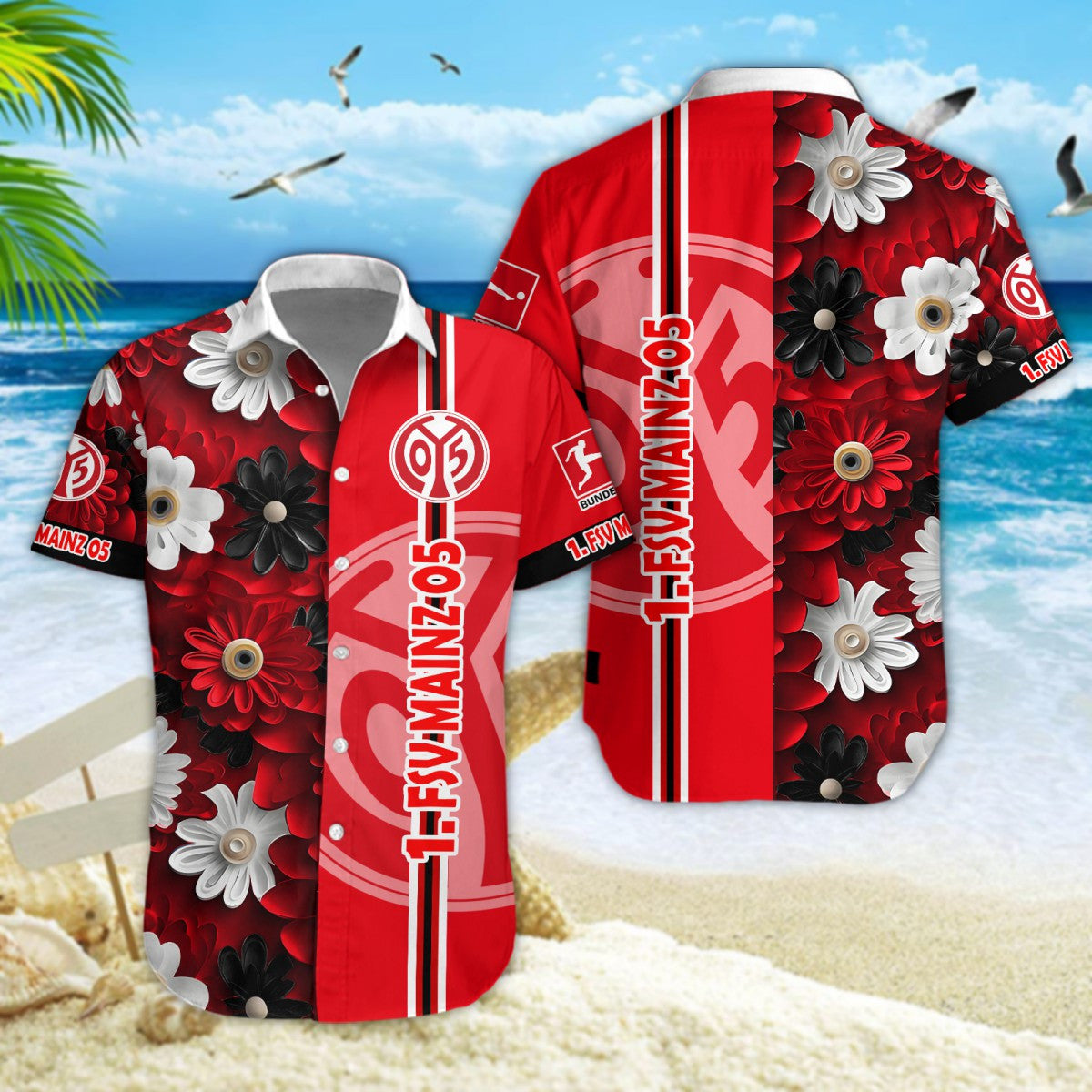 Hawaiihemd 1. FSV Mainz 05 – Herren Sommerhemd Edition B