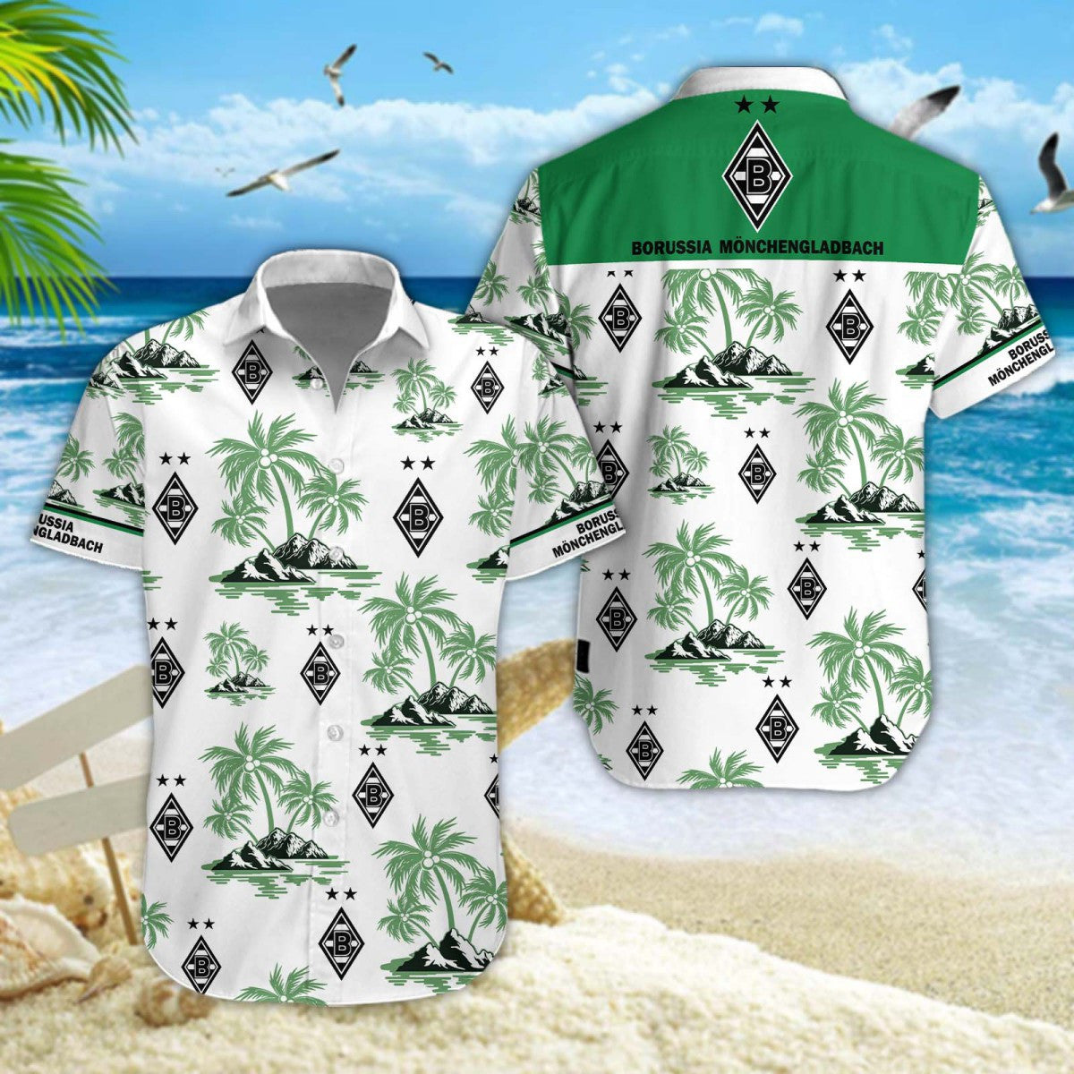 Hawaiihemd Borussia Mönchengladbach – Herren Sommerhemd Special