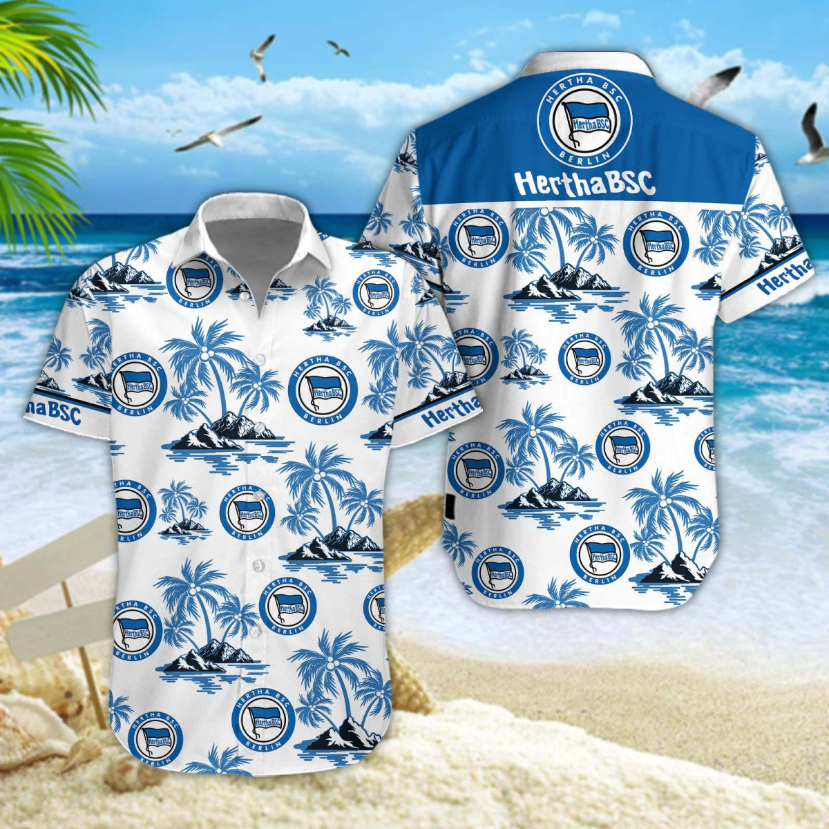 Hawaiihemd Hertha BSC – Herren Sommerhemd Special