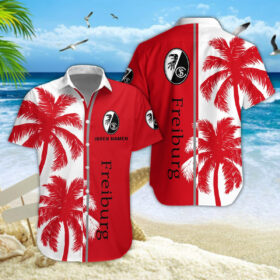Hawaiihemd SC Freiburg – Herren Sommerhemd Modern